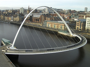 Link to Gateshead's Millennium Footbridge Bridge
